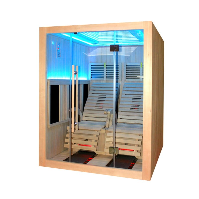 Sauna Hammam BOREAL® JAZZ DUO INFRARED SAUNA - 2 FULL SPECTRUM RECLINERS 150X180 - MK51561885