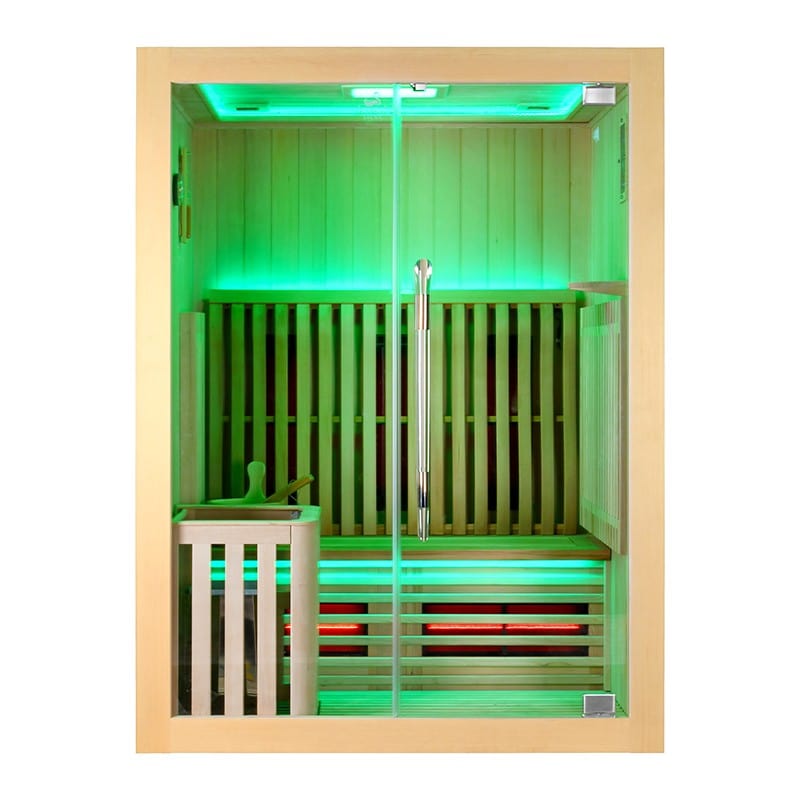 Sauna Hammam Sauna Combi Boreal® Elegance 2 - 150x125 Infrared + Steam: Full spectrum + traditional sauna - MK530177992