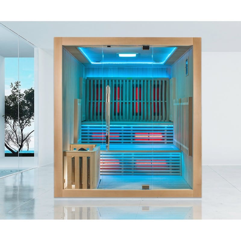 Sauna Hammam SAUNA COMBI BOREAL® ELEGANCE 5 - 180X180 INFRARED + STEAM - MK51560211