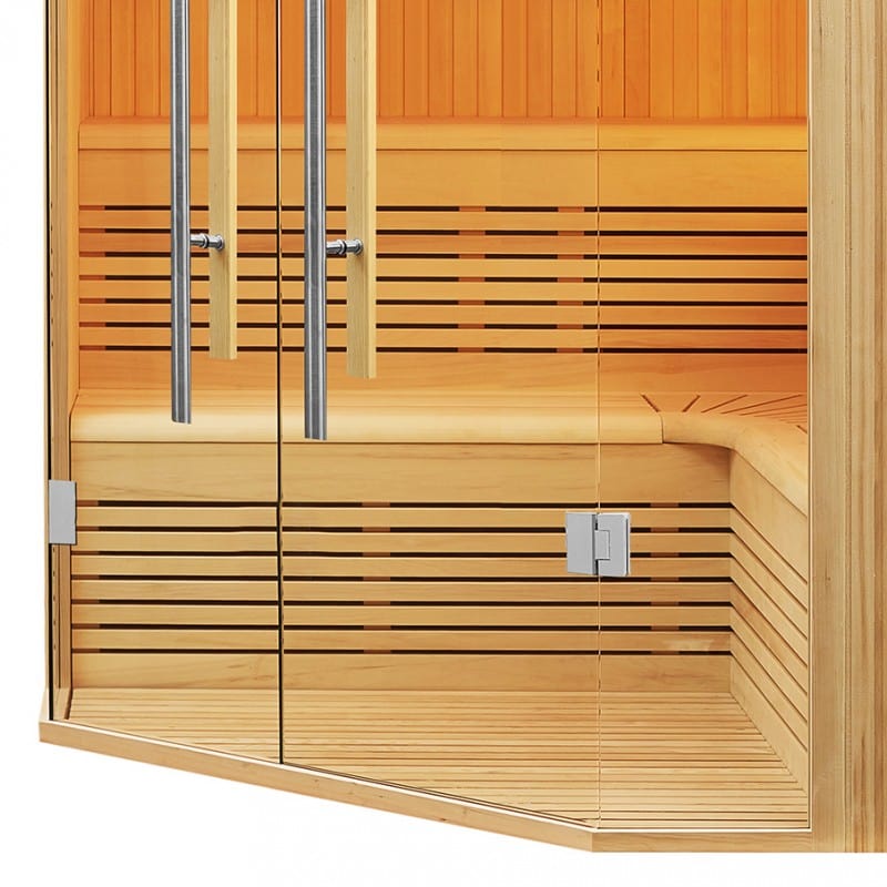 Sauna Hammam BOREAL® EVASION CLUB PRO 214C CORNER SAUNA - 5 TO 7 PLACES - 214*214*210 - PREORDER JULY2023