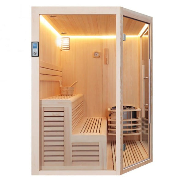 Sauna Hammam BOREAL® BALTIK 160 CORNER SAUNA - 3/4 PLACES - 160X160X210 CM - MK530140551