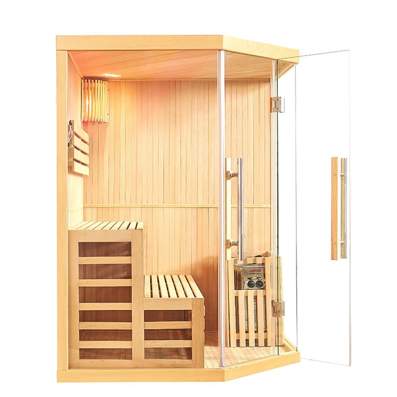 Sauna Hammam FINNISH CORNER SAUNA NORDICA® VAPEUR V34 3-4 PLACES - 150 X 150 X H.200 - MK51561883