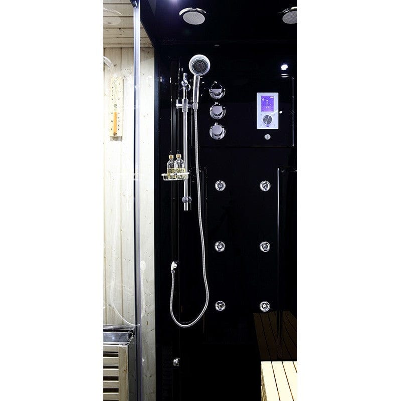 Sauna Hammam SAUNA SHOWER HAMMAM BOREAL® SH180-G BLACK LEFT - MK53016875