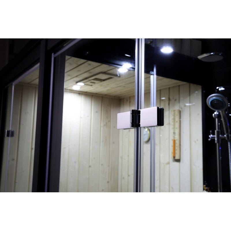 Sauna Hammam SAUNA SHOWER HAMMAM BOREAL® SH180-G BLACK LEFT - MK53016875