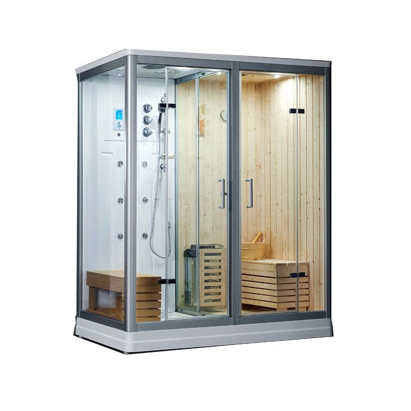 Sauna Hammam SAUNA SHOWER HAMMAM BOREAL® SH180-D WHITE STRAIGHT - MK53017055