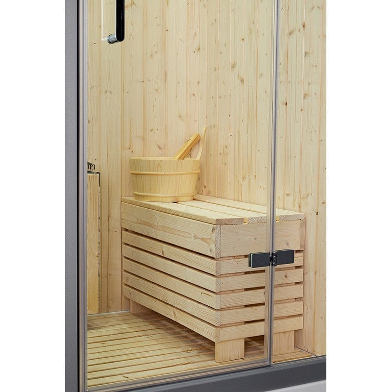 Sauna Hammam SAUNA SHOWER HAMMAM BOREAL® SH180-D WHITE STRAIGHT - MK53017055