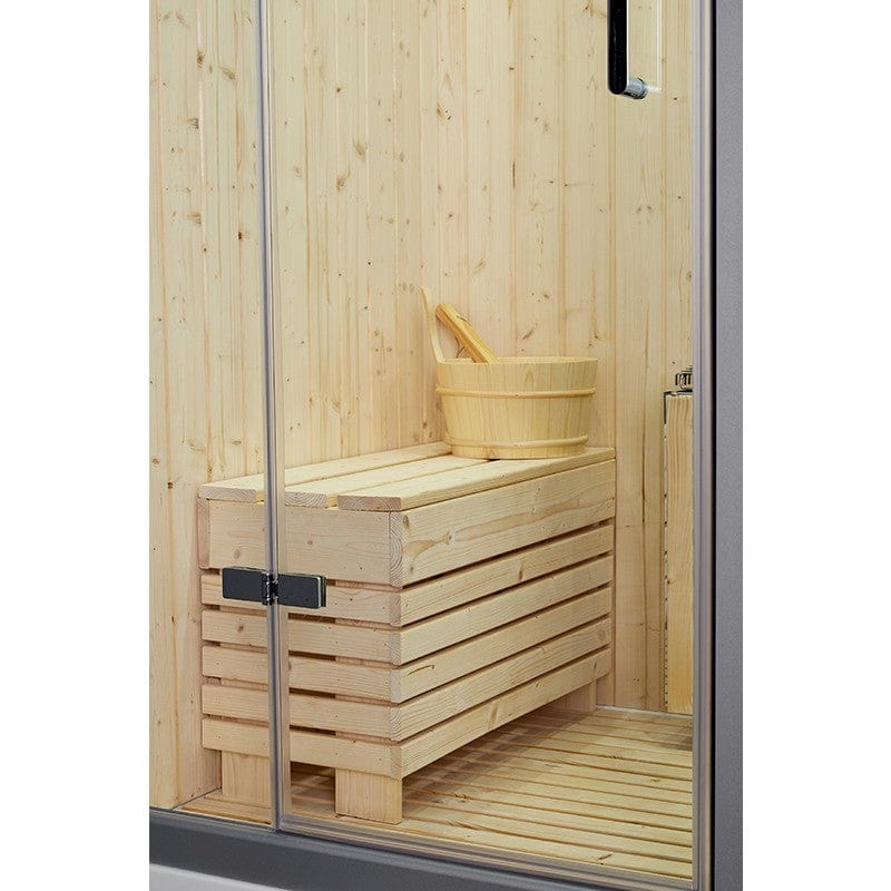 Sauna Hammam SAUNA SHOWER HAMMAM BOREAL® SH180-G WHITE LEFT - MK53017054