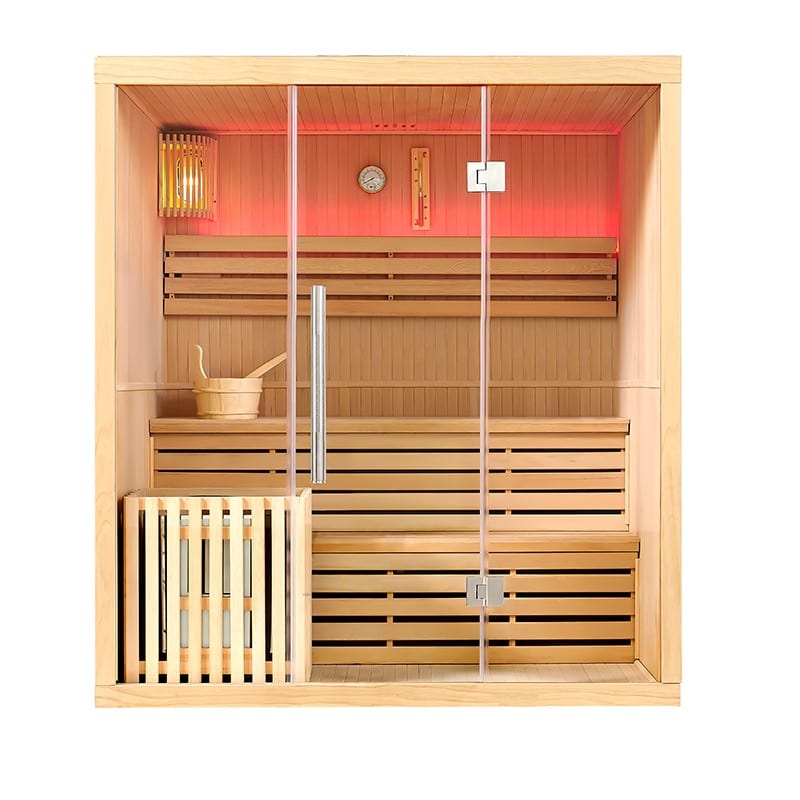 Sauna Hammam FINNISH SAUNA NORDICA® VAPOR V45 4 TO 5 PLACES - 180 X 130 X H.200 - PRE ORDER JUNE