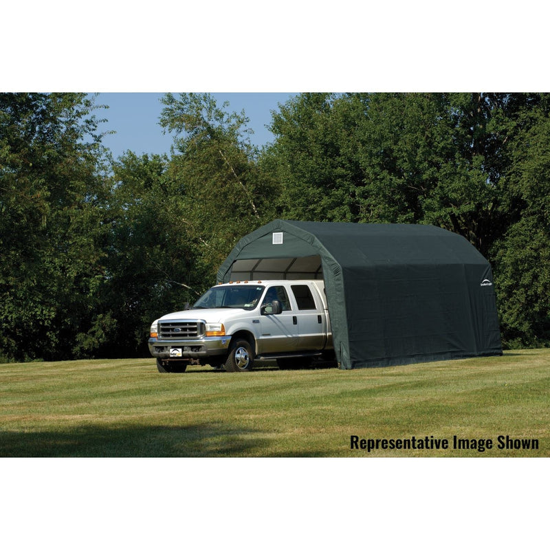 ShelterLogic | ShelterCoat 12 x 28 ft. Garage Barn Gray STD