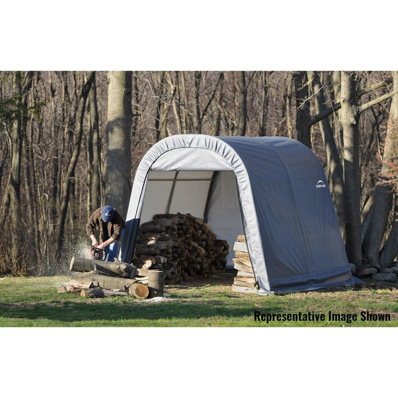 ShelterLogic | ShelterCoat 11 x 12 ft. Wind and Snow Rated Garage Round Gray STD