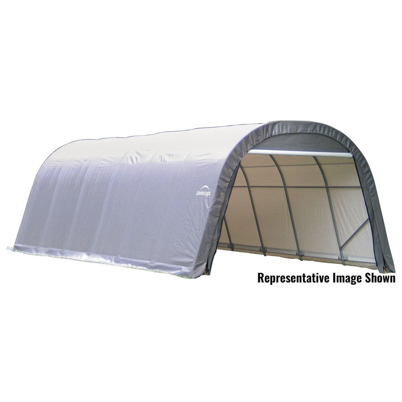 ShelterLogic | ShelterCoat 12 x 28 ft. Wind and Snow Rated Garage Round Gray STD