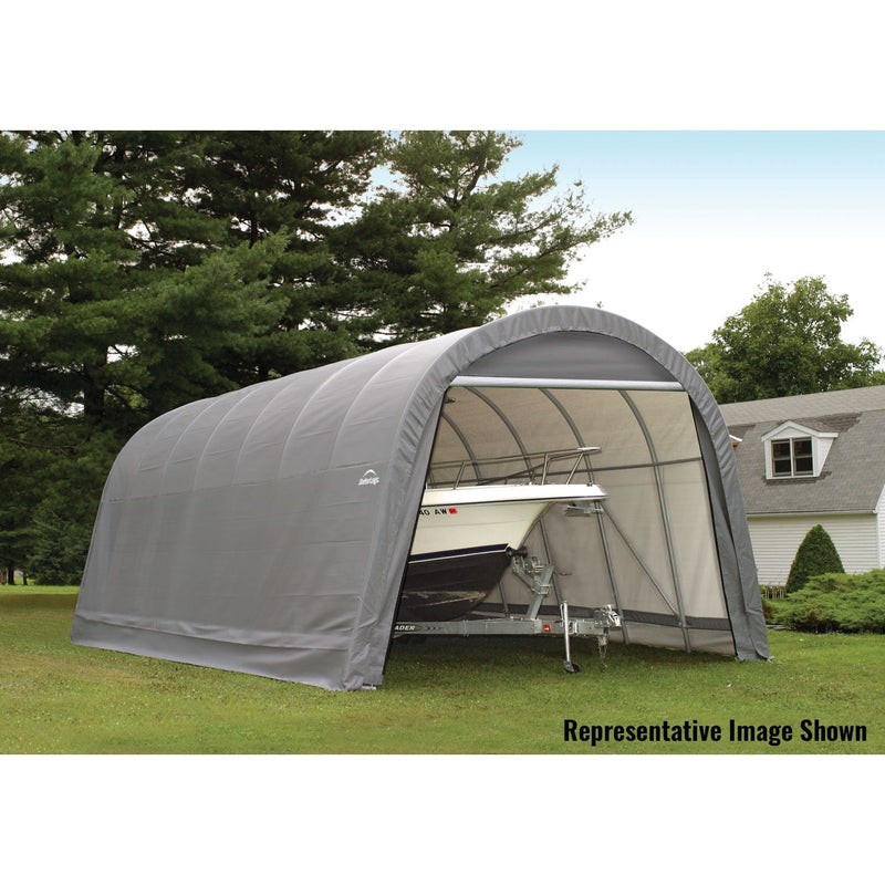 ShelterLogic | ShelterCoat 15 x 24 ft. Wind and Snow Rated Garage Round Gray STD