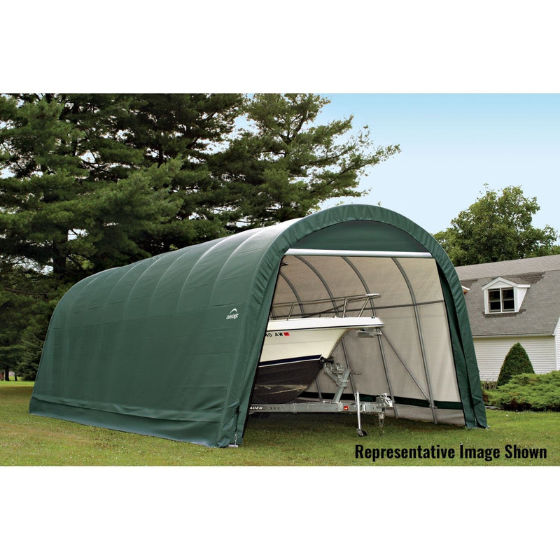 ShelterLogic | ShelterCoat 15 x 24 ft. Wind and Snow Rated Garage Round Green STD