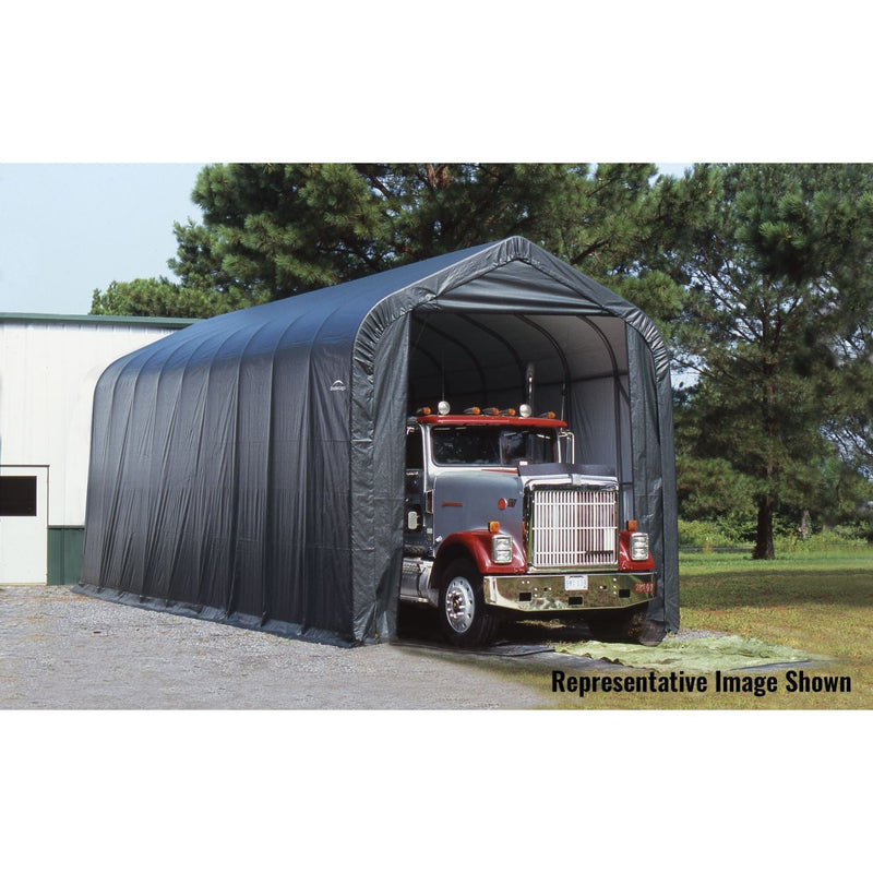 ShelterLogic | ShelterCoat 16 x 44 ft. Garage Peak Gray STD