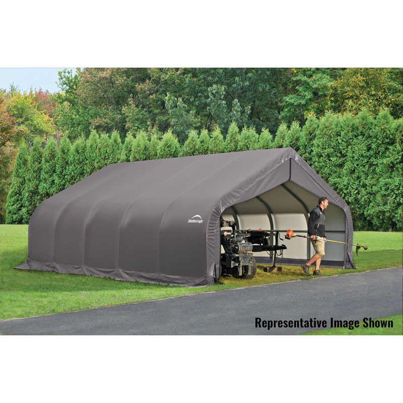 ShelterLogic | ShelterCoat 18 x 20 ft. Garage Peak Gray STD