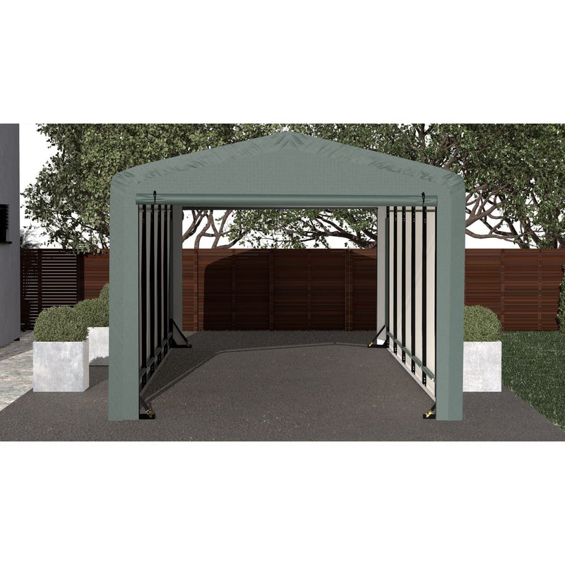 ShelterLogic | ShelterTube Wind and Snow-Load Rated Garage 10x27x8 Green