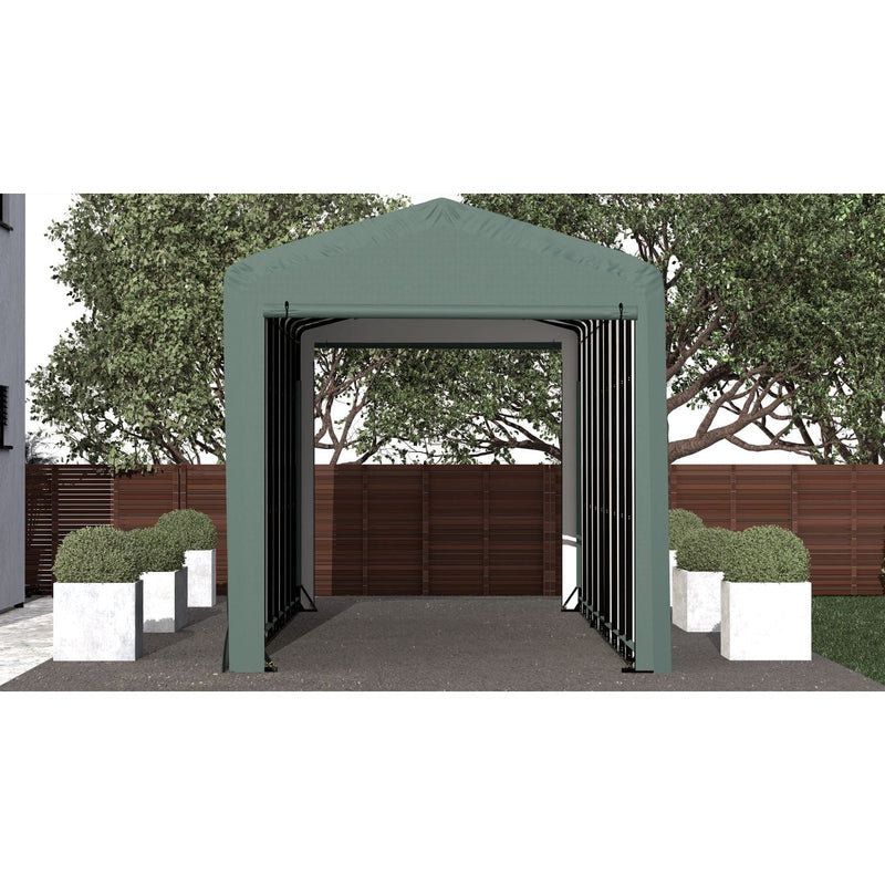 ShelterLogic | ShelterTube Wind and Snow-Load Rated Garage 14x40x16 Green