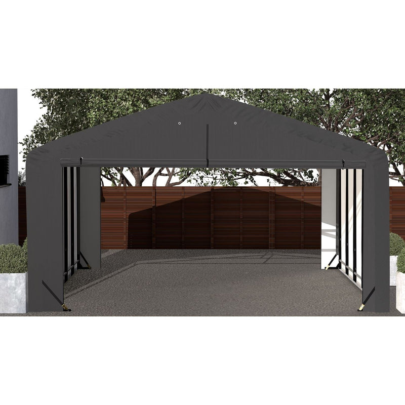 ShelterLogic | ShelterTube Wind and Snow-Load Rated Garage 20x23x12 Gray