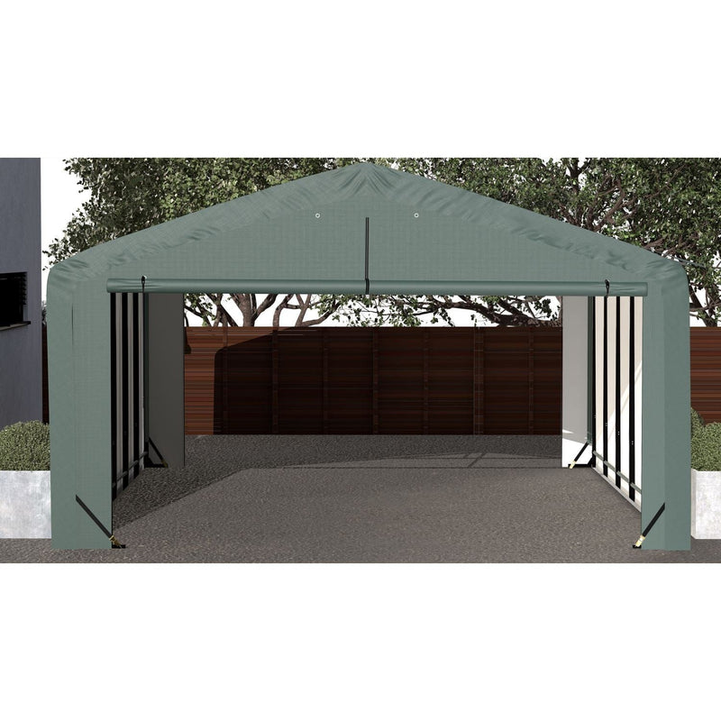 ShelterLogic | ShelterTube Wind and Snow-Load Rated Garage 20x27x12 Green