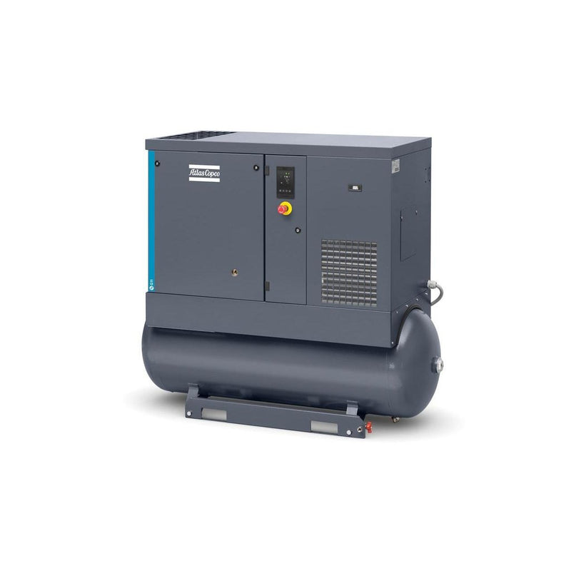 Atlas Copco 15HP, 62.8 CFM, G11 Rotary Screw Air Compressor 208-230/460V - G11-125 FF 208-230/460