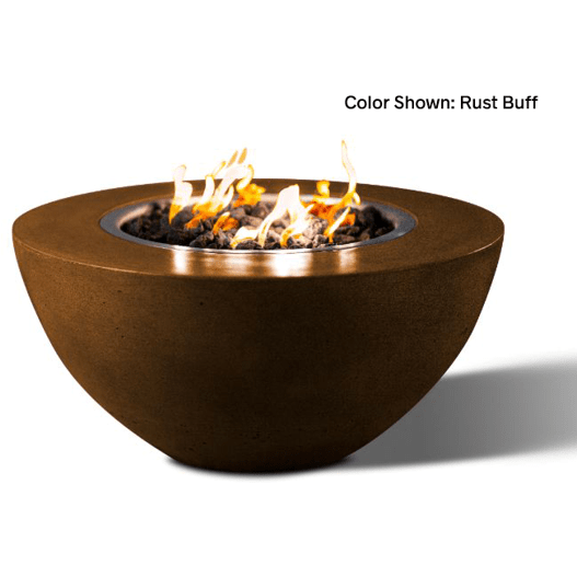 Slick Rock Concrete 34" Oasis Round Fire Bowl with Electronic Ignition - KOF34EING