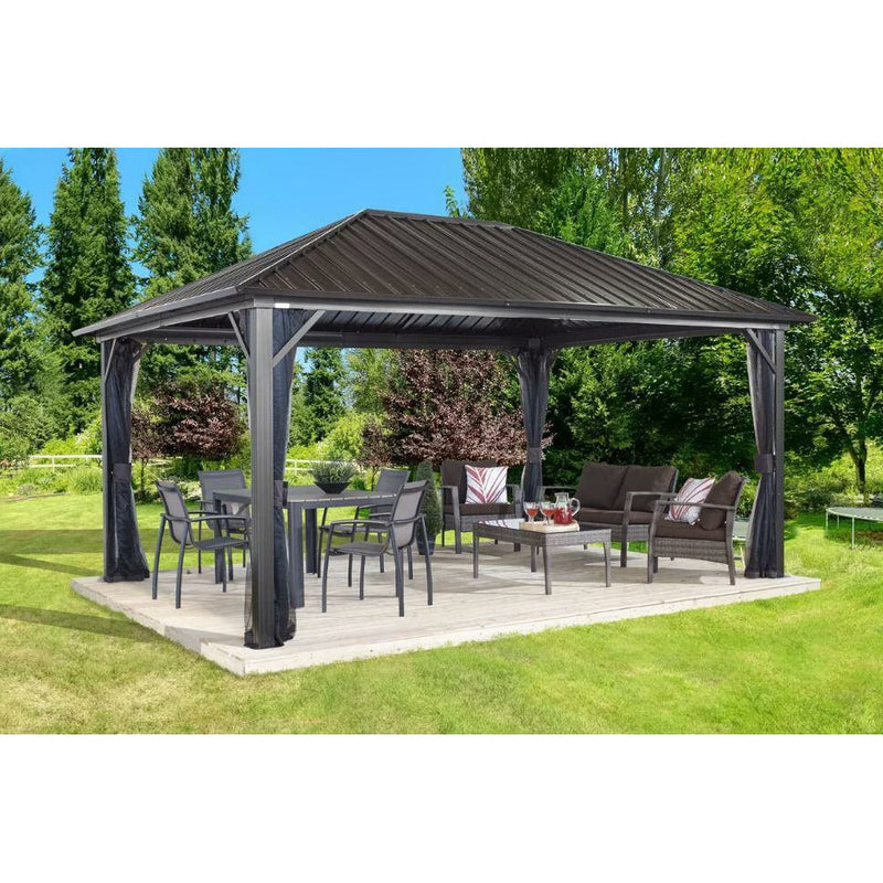 Sojag™ Genova Gazebo Steel Roof with Mosquito Netting