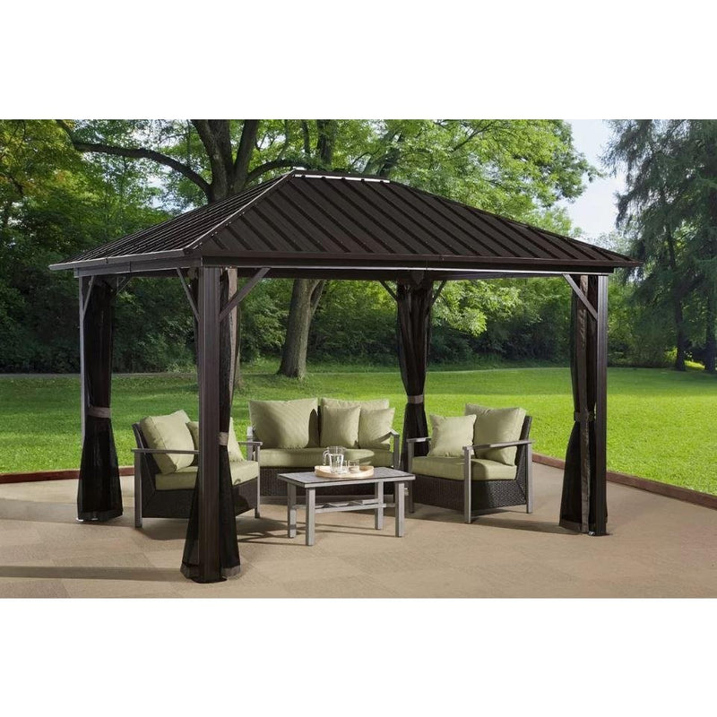 Sojag™ Genova Gazebo Steel Roof with Mosquito Netting