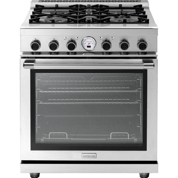 Superiore Next 30-Inch Gas Freestanding Range in Stainless Steel - RN301GPS_S_