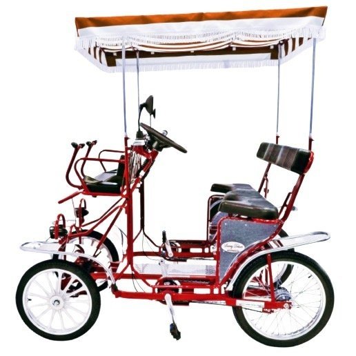 Surrey DELUXE Four Wheel 2 Pedaler 3 Adults 2 Kids Pedal Bike