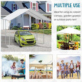 Outsunny Large 2-Bay Vehicle Awning Shelter w/ Simple Design - 84C-159