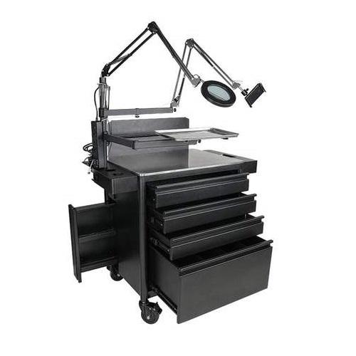 Tatartist Stainless Steel Black Tattoo Workstation - FF-DPI-TTCBN-4701-BLK