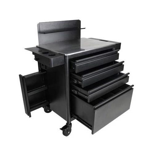 Tatartist Stainless Steel Black Tattoo Workstation - FF-DPI-TTCBN-4701-BLK