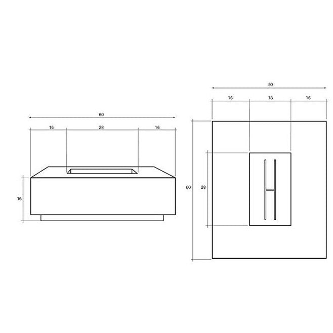 Prism Hardscapes 50" X 60" Tavola 7 Fire Table with Free Cover - Ph-438-1ng