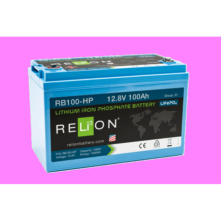 Relion 12.8V 100Ah 4Sc Lifepo4 - R7RRB100