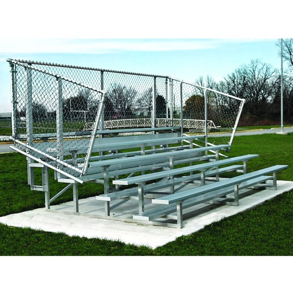 10 Row 27' Deluxe Standard Aluminum Bleacher - NA-1027DLX_CL