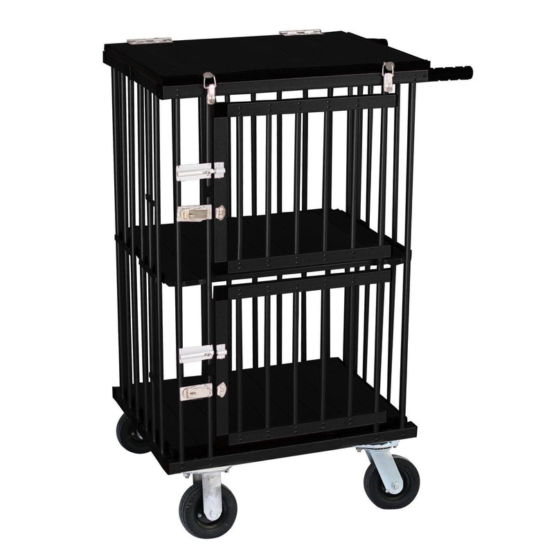 Aeolus Mini Two Berth Double Decker Dog Show Trolley - AE-KB-514AAT-SILVER