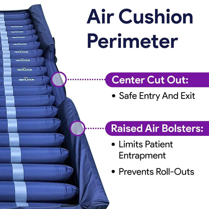 True Low Air Loss Bariatric Mattress, Alternating Pressure Pulsation and Air Bolsters