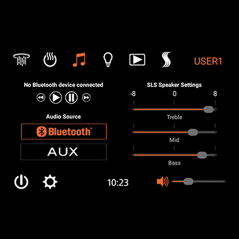 ThermaSol Waterproof 7" Smart Shower Controller The "ThermaTouch" Steam Shower Control Unit - TT7-BK