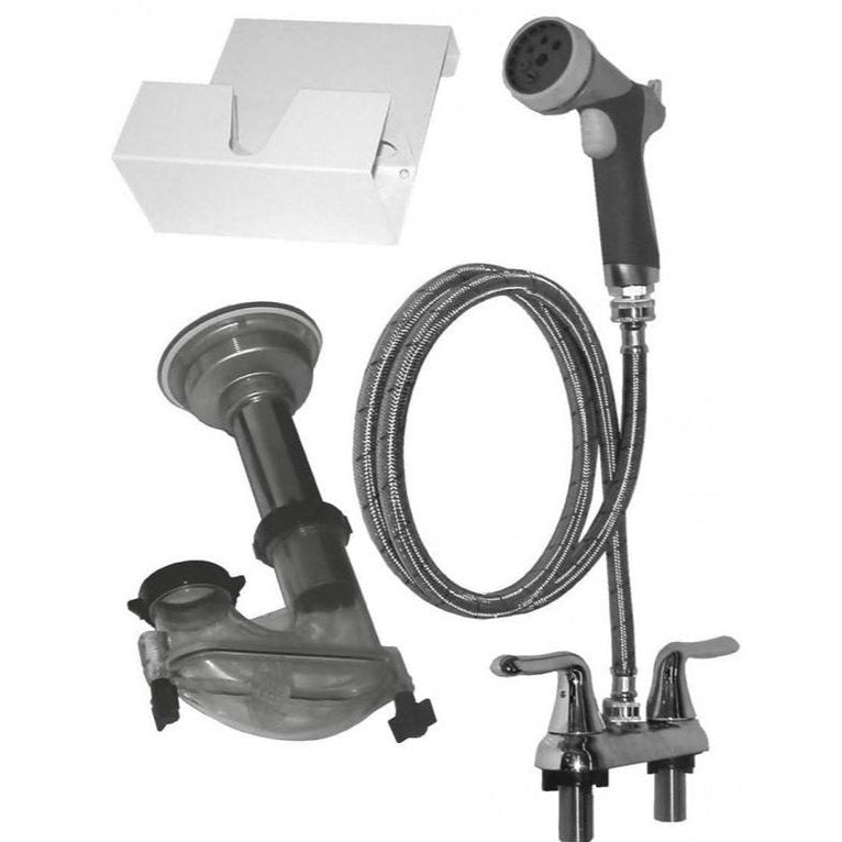 Edemco Plumbing Kit for Powder Coated Steel Tubs Lead Time Applies - ED-F679PC