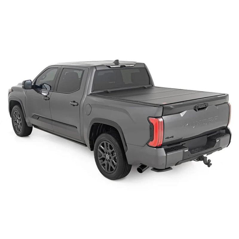 ROUGH COUNTRY LOW-PRO HARD TRI-FOLD FLIP UP BED COVER | 2022-2024 TOYOTA TUNDRA - 49514551