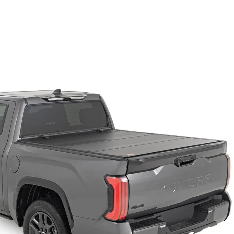 ROUGH COUNTRY LOW-PRO HARD TRI-FOLD FLIP UP BED COVER | 2022-2024 TOYOTA TUNDRA - 49514551