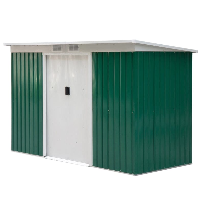 Outsunny 9' x 4.5' x 5.5' Outdoor Rust-Resistant Garden Storage Shed - 845-032