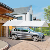 Outsunny Large 2-Bay Vehicle Awning Shelter w/ Simple Design - 84C-159