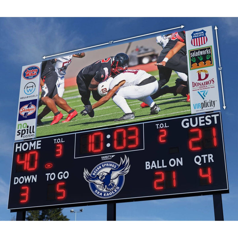 Varsity Scoreboards Outdoor LED Video Display Boards 17'x9'