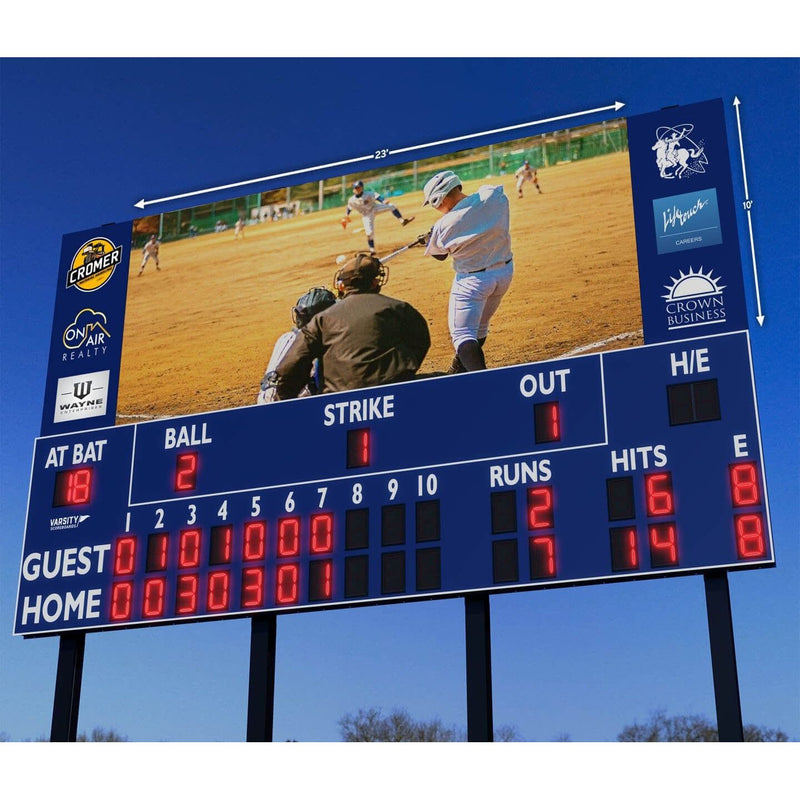 Varsity Scoreboards Outdoor LED Video Display Boards 21'x9'