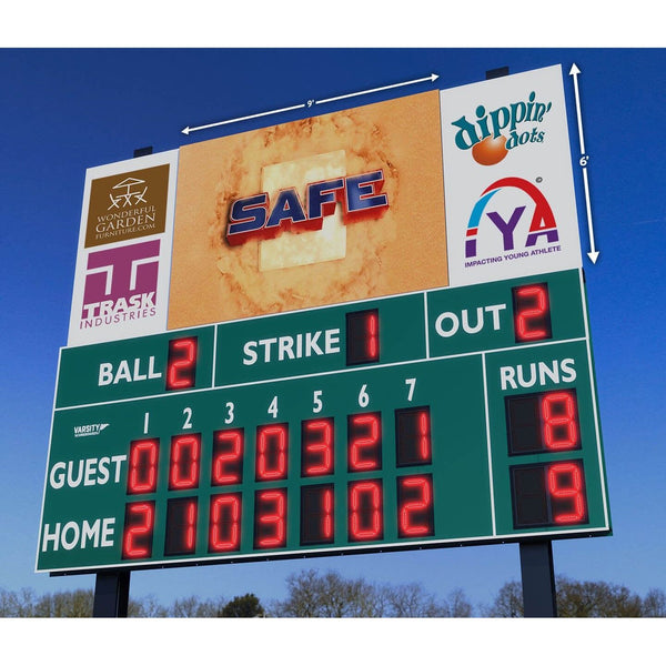 Varsity Scoreboards Outdoor LED Video Display Boards 8'x6'