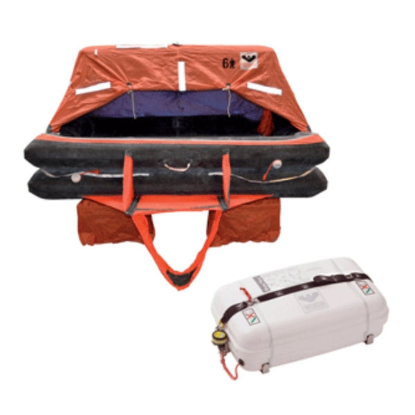 Viking USCG Approved Coastal Life Raft, 4-6 Person - L004CL0015ACJ