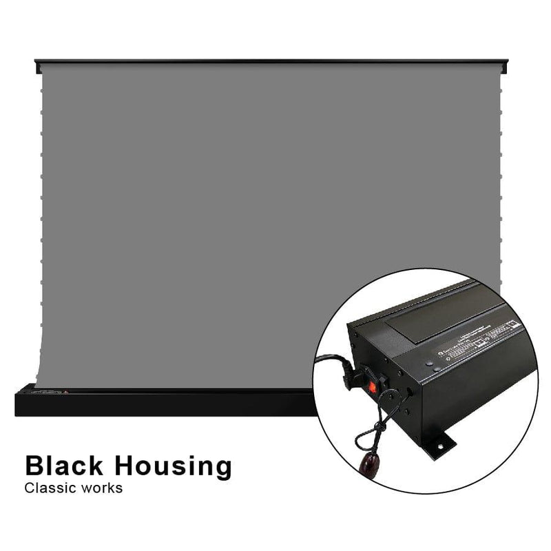 VIVIDSTORM S 3D ALR Motorized Tension Floor Rising Obsidian Long Throw Projector Screen High Gain