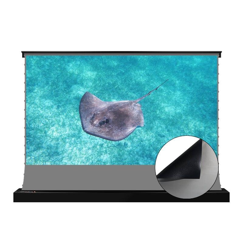 VIVIDSTORM S 3D ALR Motorized Tension Floor Rising Obsidian Long Throw Projector Screen High Gain