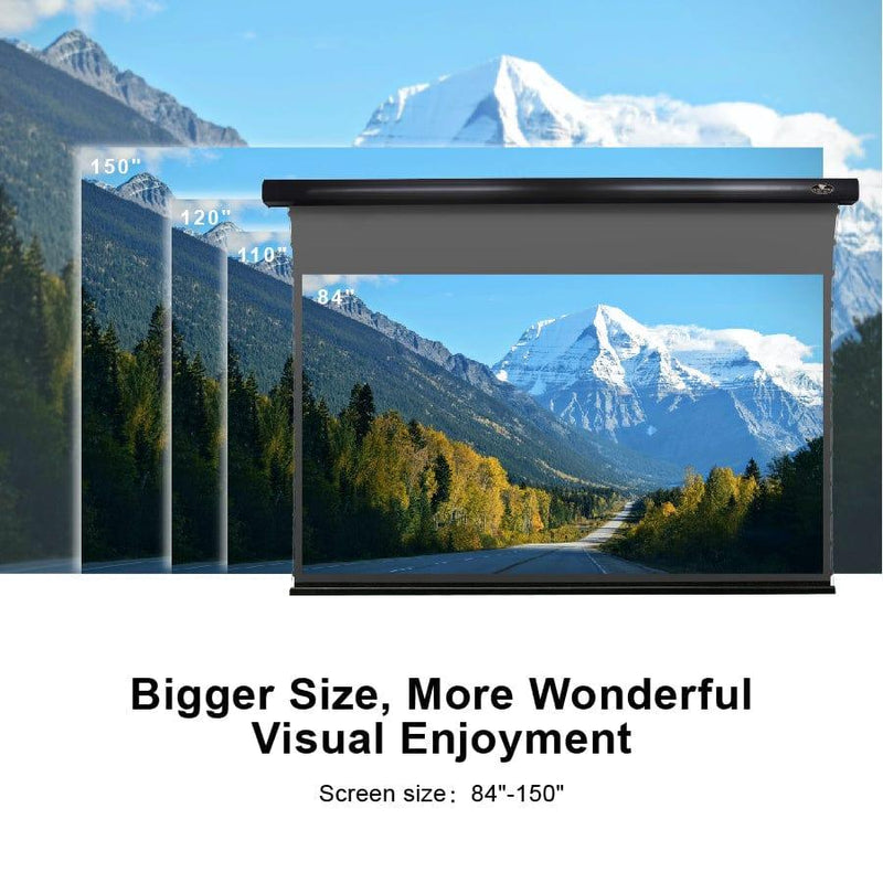 VIVIDSTORM 3D ALR Slimline Motorized Tension Obsidian Long Throw Projector Screen High Gain